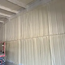 Closed Cell Spray Foam Insulation for a Metal Shop in Umatilla, FL