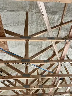 attic spray foam insulation completed in Eustis Florida