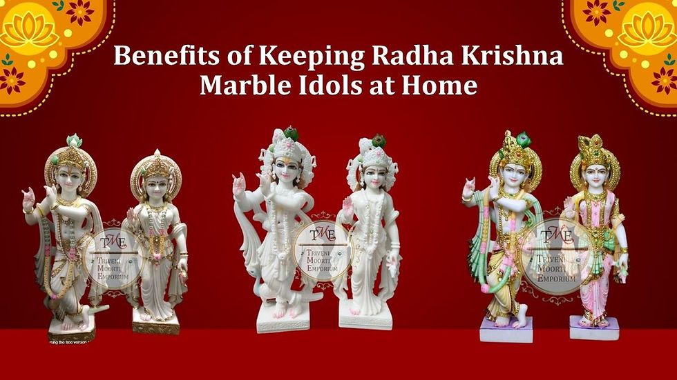 Radha Krishna Marble Idols
