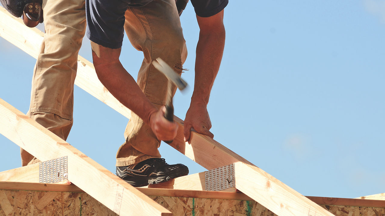 Roofer at Work