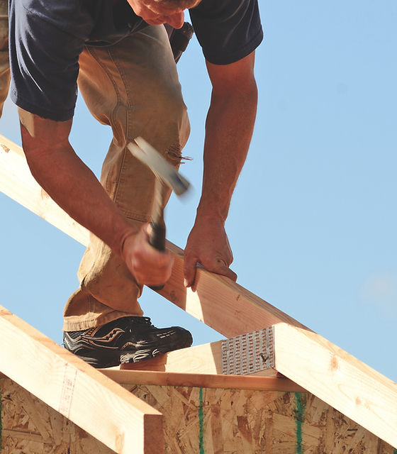Roofer at Work