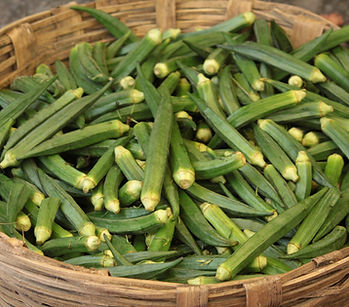 Basket Of Okra