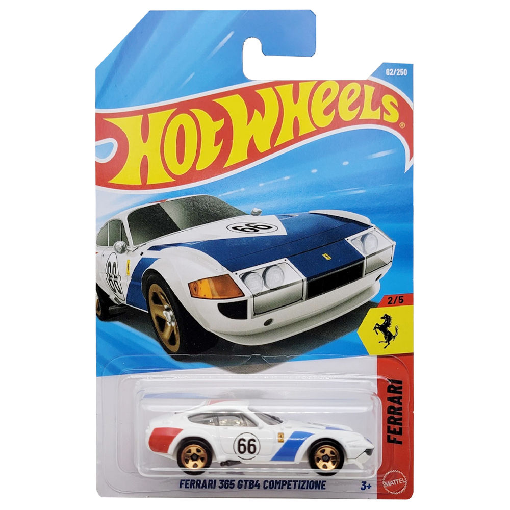 Hot Wheels Básico - Ferrari 365 GTB4 Competizione ( Branca )