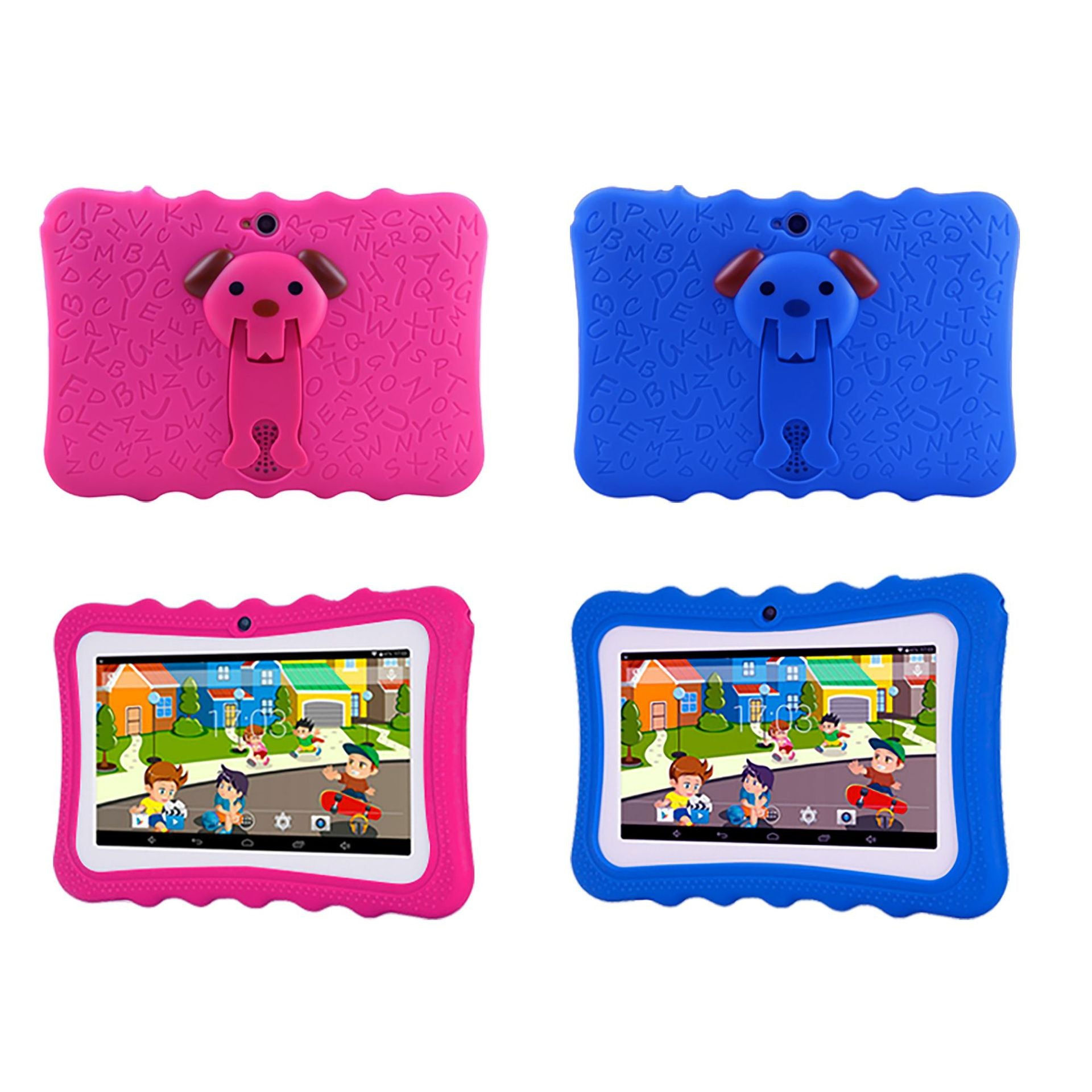 7 Inch Android Kids Tablet WIFI tablet With Leather Case Tablet Android Gift Kid