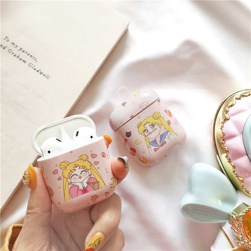 Thumbnail: Creative Cute Girl AirPods Case for Wireless Headphones