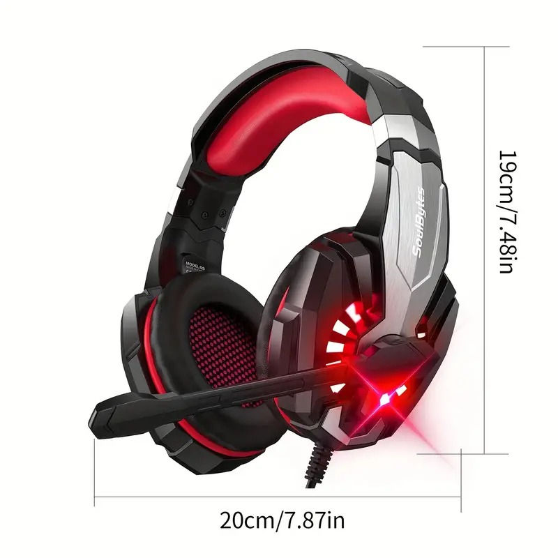 Thumbnail: S9 Premium Stereo Gaming Headset for PS4, PC, Xbox, PS5