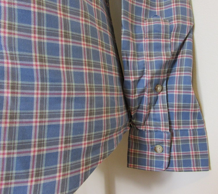 Miniatyrbild: Ralph Lauren Long Sleeved Shirt in Blue and Khaki  (CR-35B)