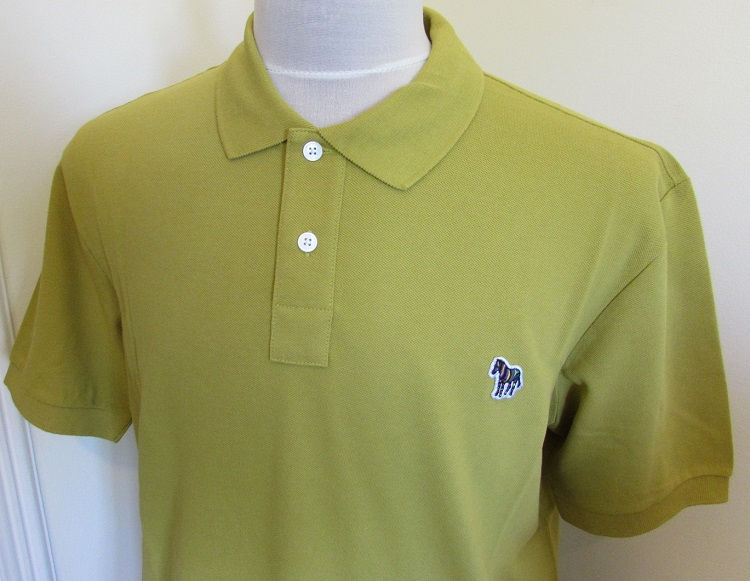 Miniature : Paul Smith Short Sleeved Cotton Pique Polo Shirt in Lime (32)