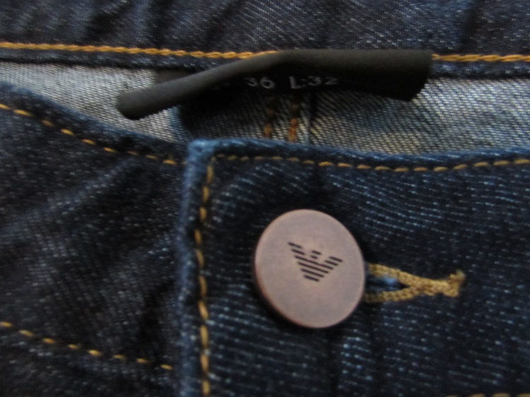 Miniatura: 3G1J06 1D5QZ  Emporio Armani Jeans Slim Fit Jeans in Dark Denim Blue