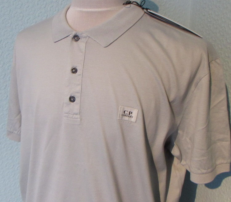 Miniaturbild: 18CMPL091A C.P. Company Short Sleeve Polo Shirt in Light Grey (800)