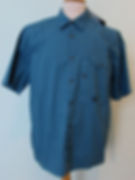 16CMSH208A C.P. Company Popeline Shirt in Ink Blue (848)