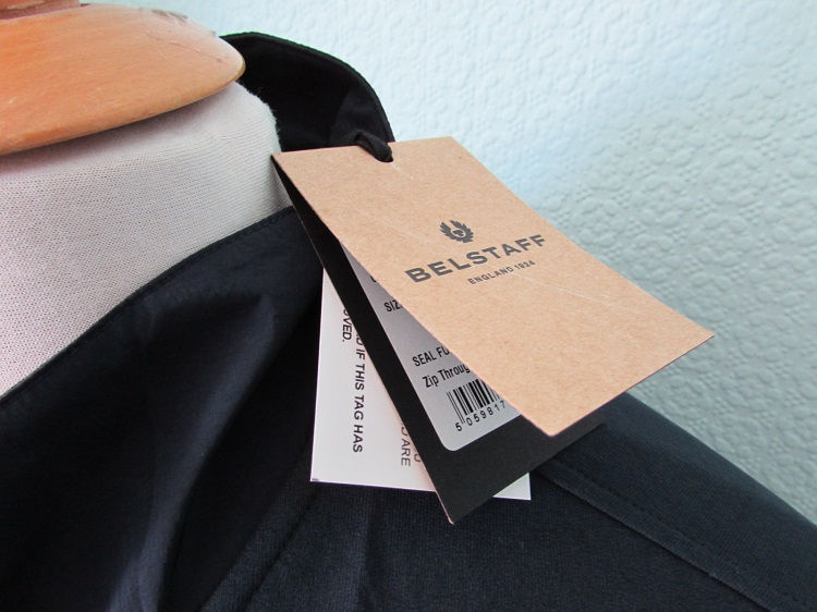 섬네일: Belstaff 'Seal' Full Zip Sweatshirt in Dark Ink