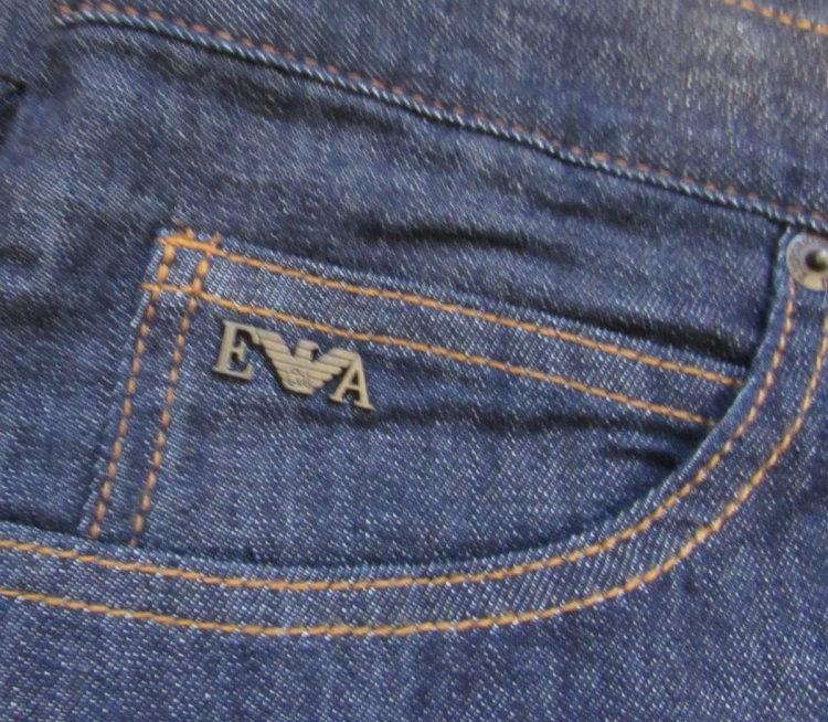 Miniatyrbild: 3K1J10 1DJBZ J10 Emporio Armani Jeans Extra Slim Fit in Blue Denim