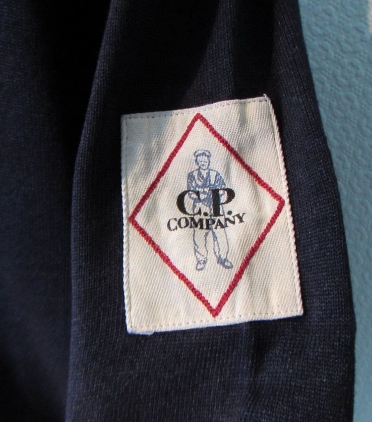 섬네일: 18CMKN195A C.P. Company 'Indigo Blue' Round neck knit in Mood Indigo (886)