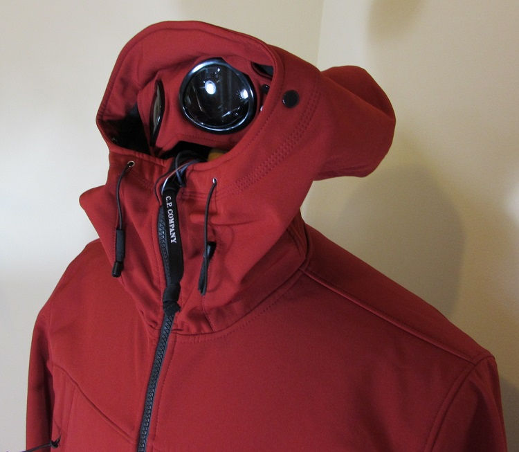 Thumbnail: 15WCPUF02258 C.P. Company Soft Shell Goggle Hood Jacket in Red (585)