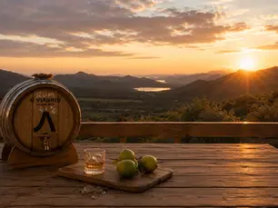 Rhum Corse en affinage dans un fût d'Acacia au cœur du maquis
