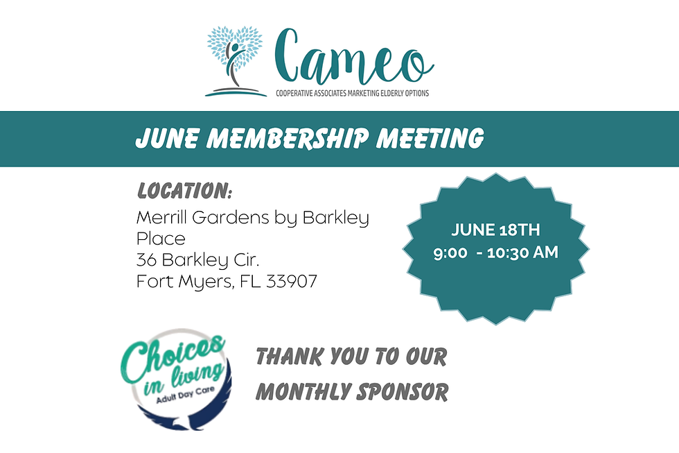 June CAMEO Meeting