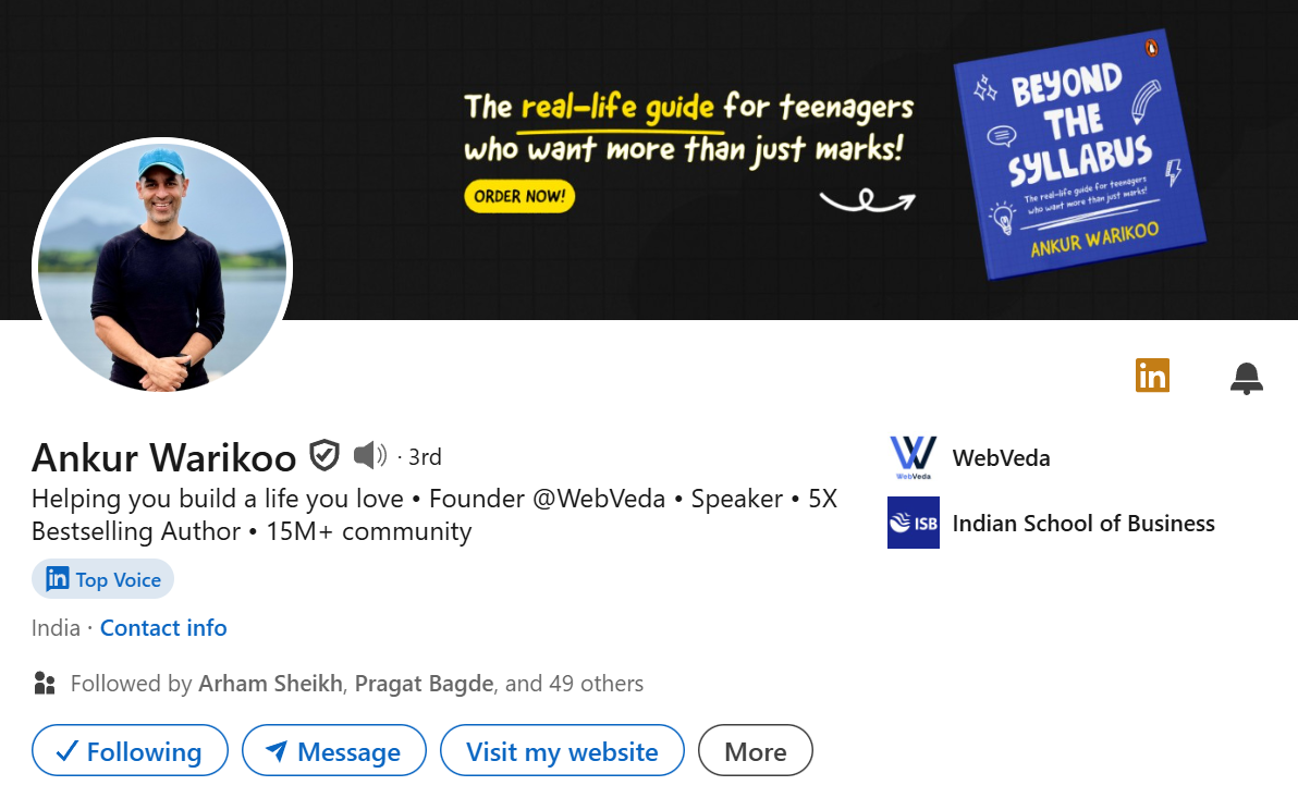 Ankur's LinkedIn Profile