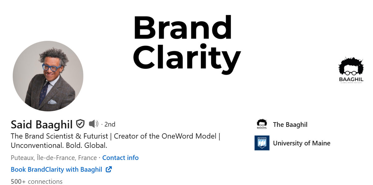 Screenshot of Said Baaghil's LinkedIn Profile