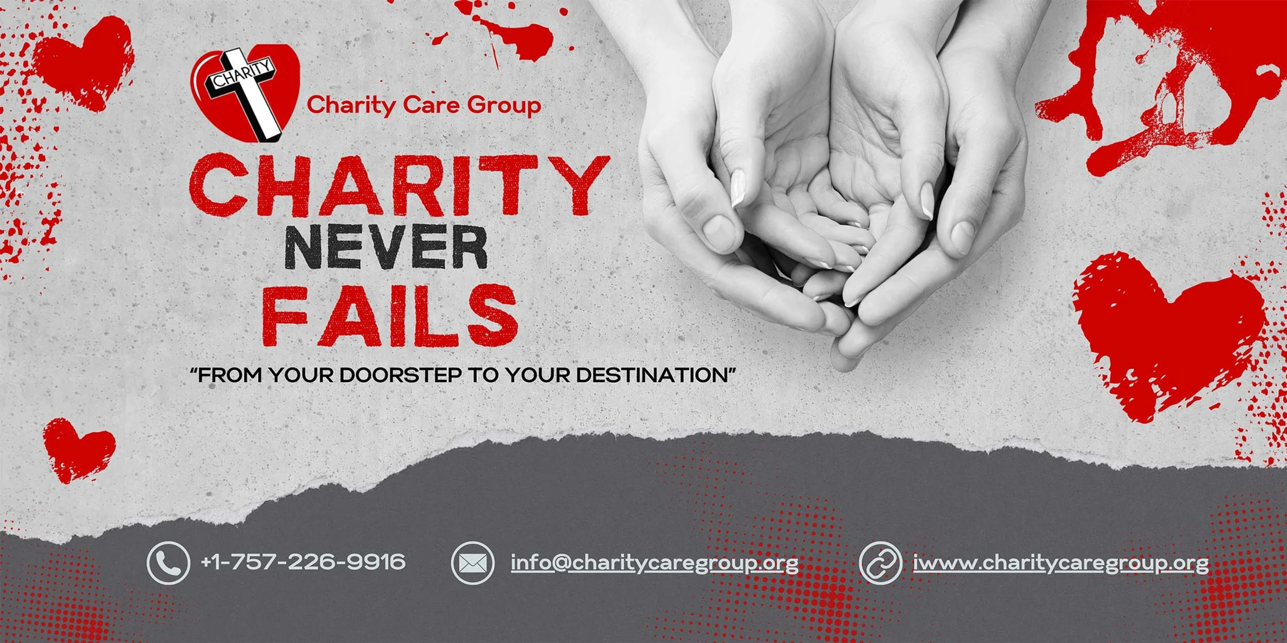 Screenshot of Charity Transport website