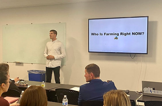 Jerad Larkin Teaching a Real Estate Class