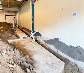 Inside progress of West Chester Co Op