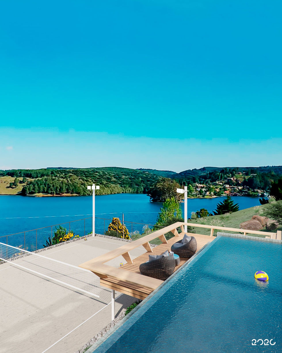 MORADA DO SALTO Serra Gaúcha São Francisco de Paula Barragem do Salto Casa Contemporânea Arquitetura piscina borda infinita