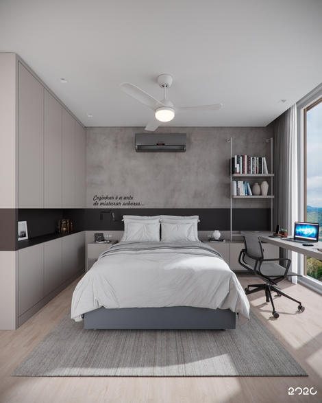 CASA HORIZONTE Serra Gaúcha Condomínio Blumen Haus Nova Petrópolis Casa contemporânea 20 20 Arquitetura Dormitório