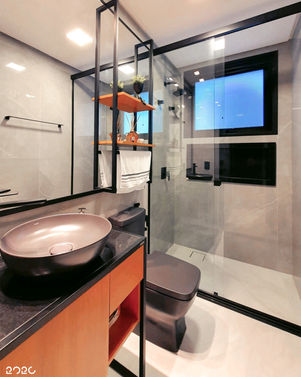 CASA ACER Gramado Serra Gaúcha Casa Contemporânea Projeto de casas 20 20 Arquitetura Casa moderna Banheiro