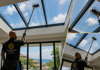 skylight penthouse cleaning windows wind
