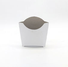 Chip Box, Take-a-way Box, Printed, Brown Board, White Board