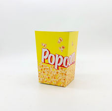 Popcorn Box, Printed, Brown Board, White Board, Customizable