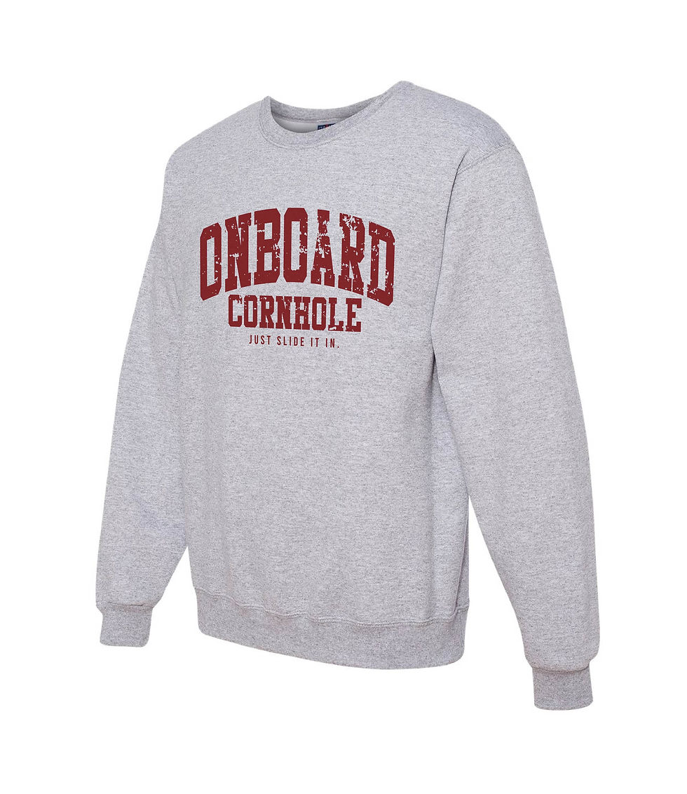 Thumbnail: ONBOARD CORNHOLE COLLEGE SWEATSHIRT