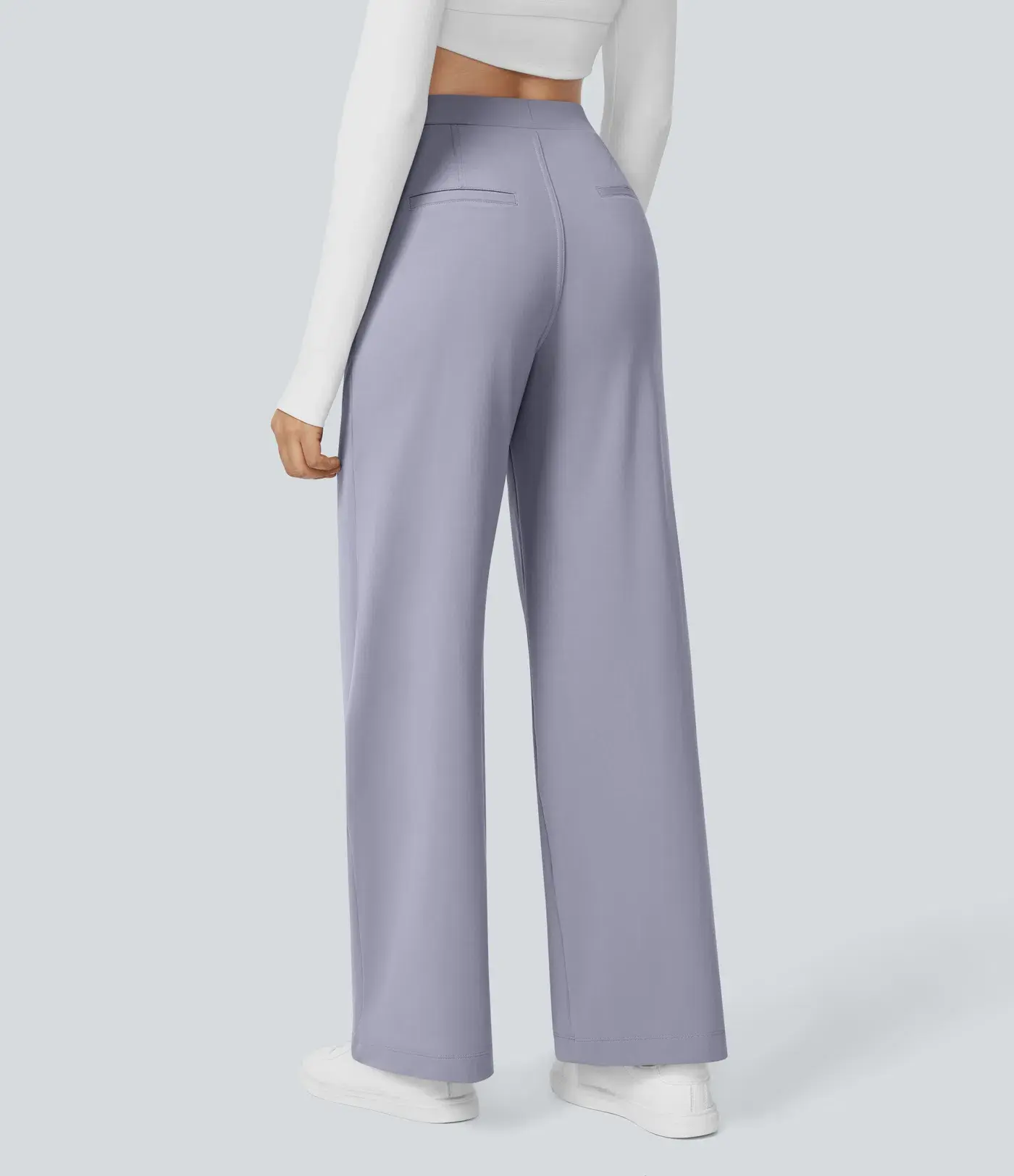 Halara High-Waisted Wide Leg Dress Pants Stretch Trouser Women 4 different color