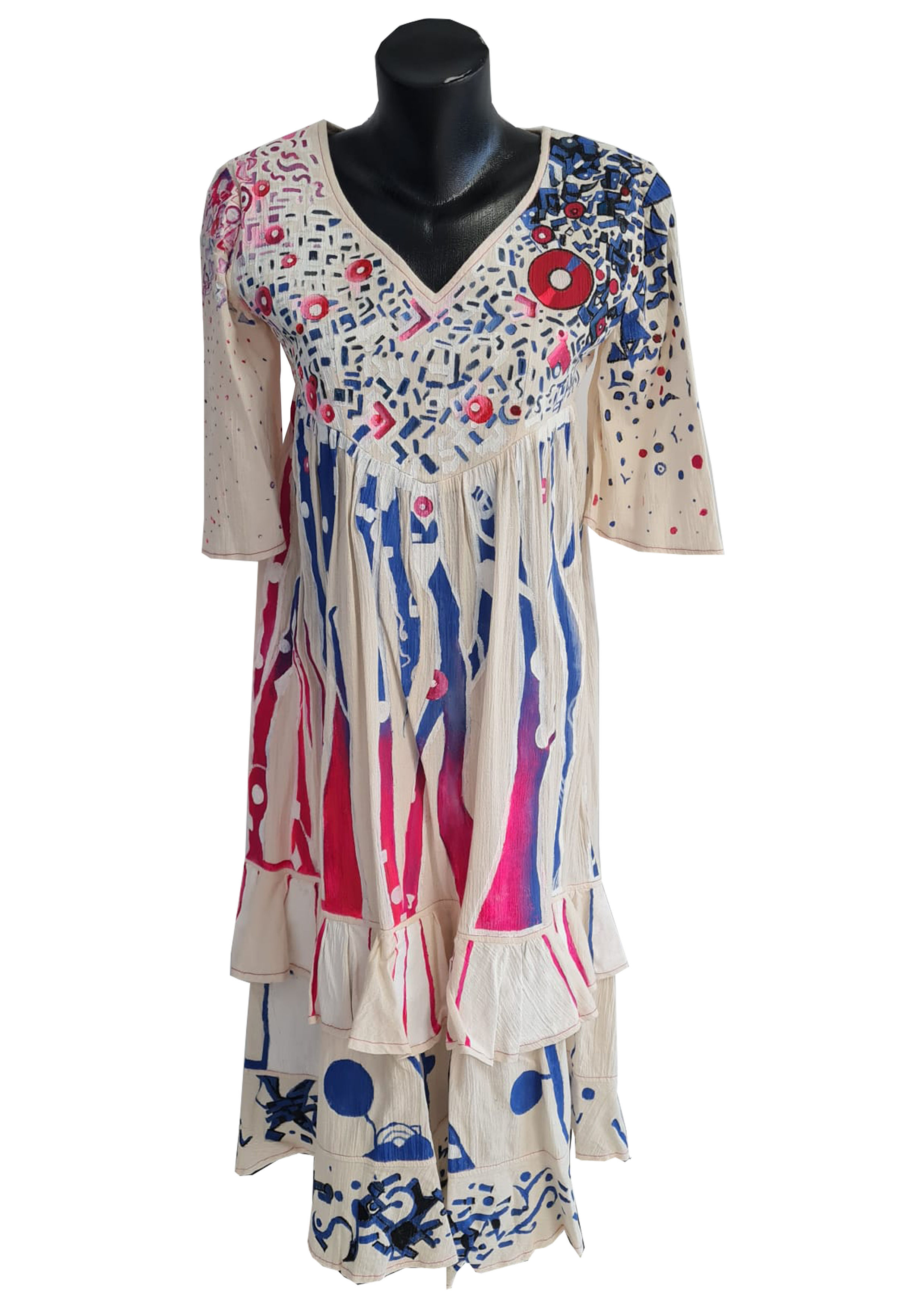 Hand-painted Wabi-Sabi dress