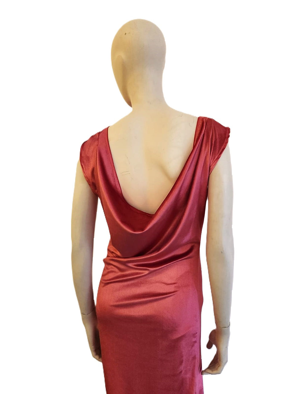 Velvet draped dress