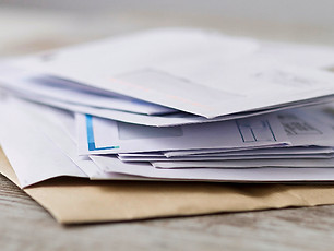A Stack of professional or invoice lette