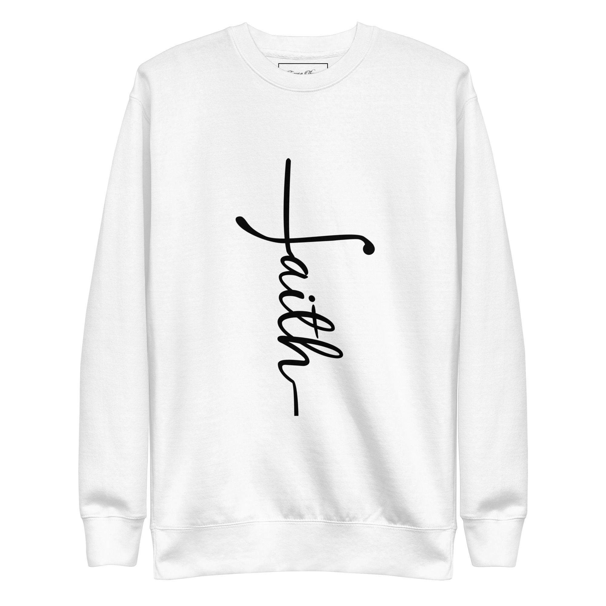 Women's "Faith" Crewneck Sweatshirt | White