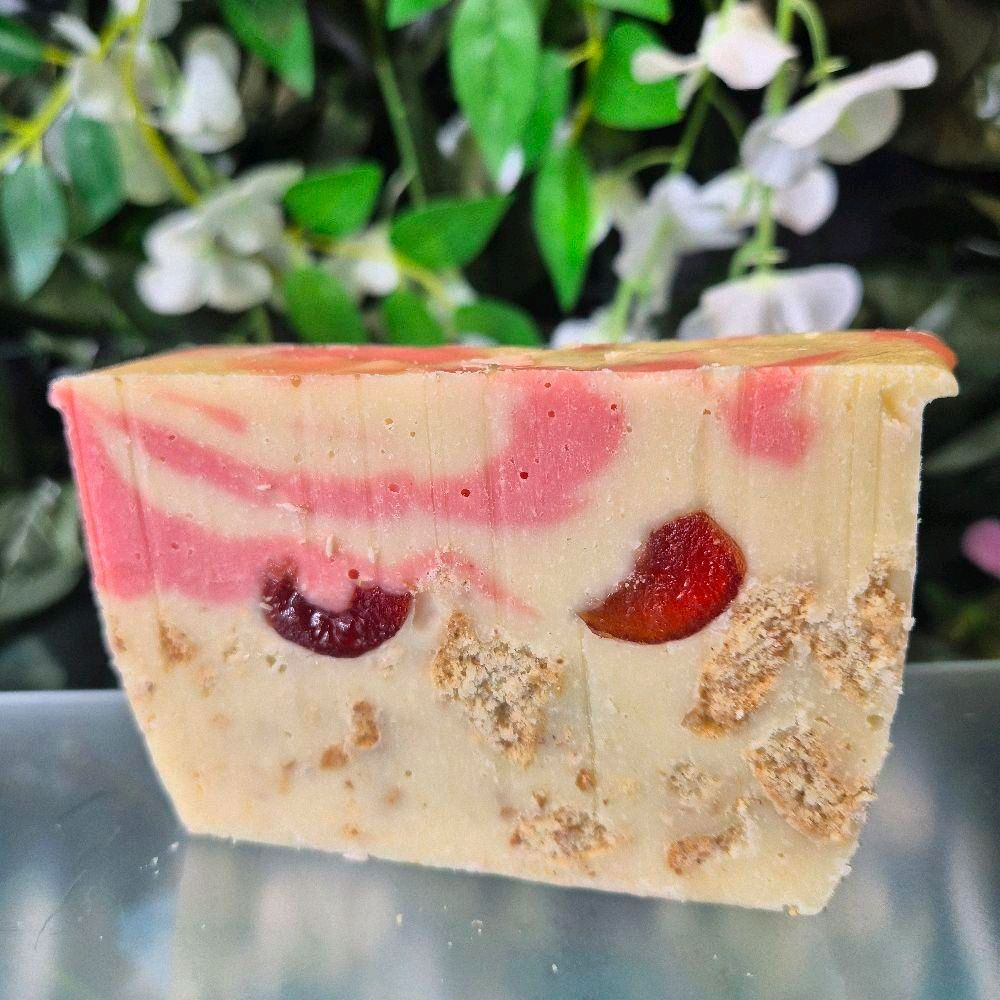 Cherry Bakewell Fudge Slab