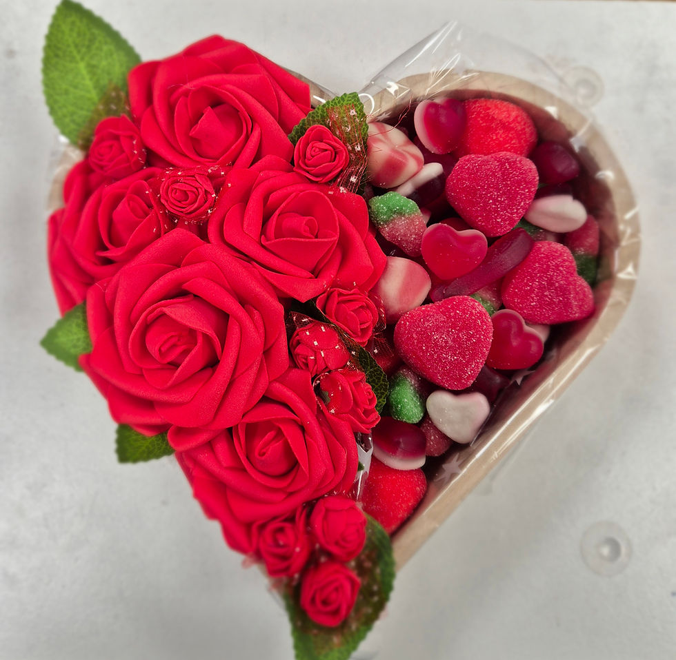 Forever flower keepsake heart and sweets