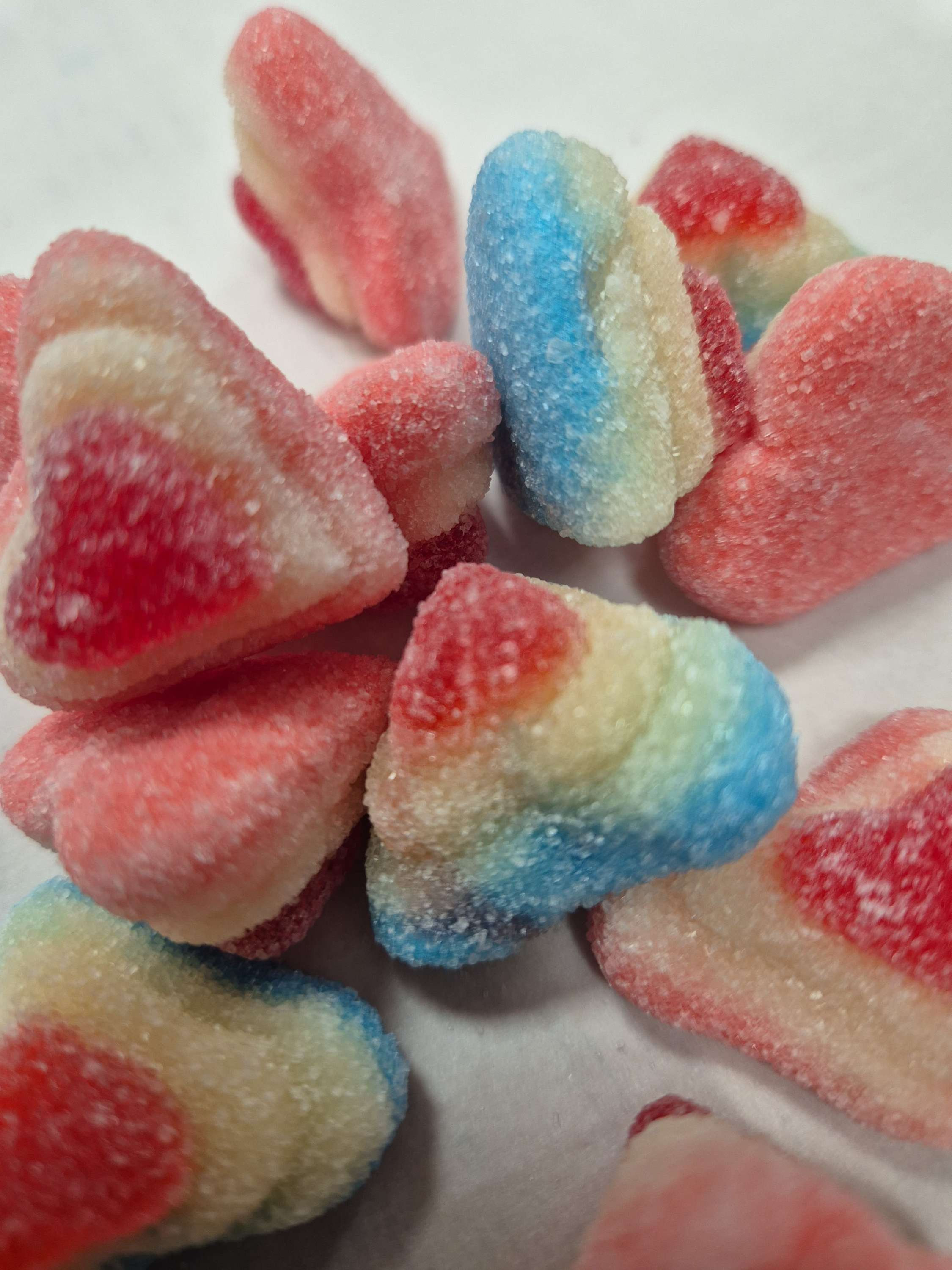 3D Sugared Hearts (DF GF Halal) 100g