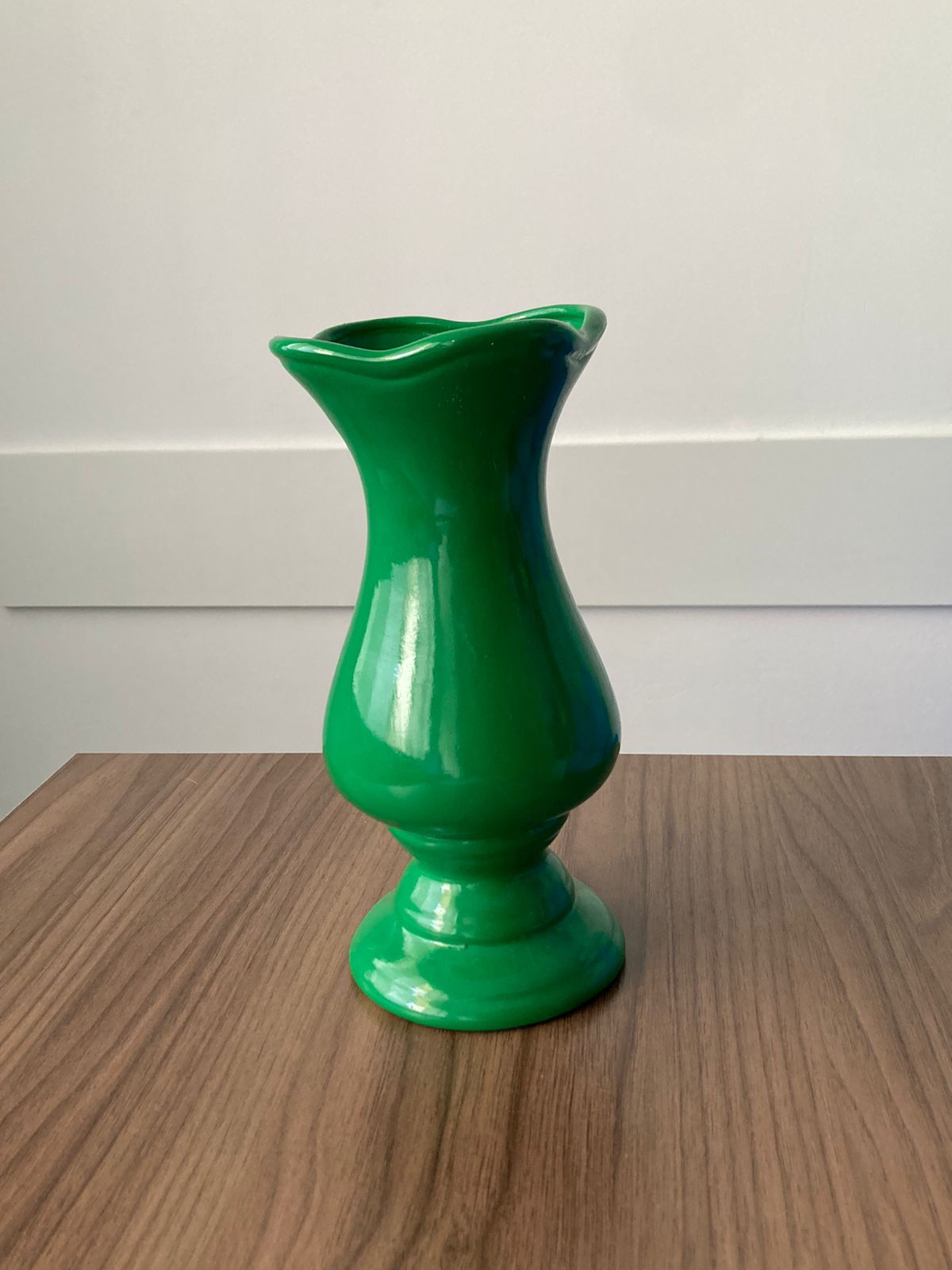 Vaso Porcelana Verde Bandeira