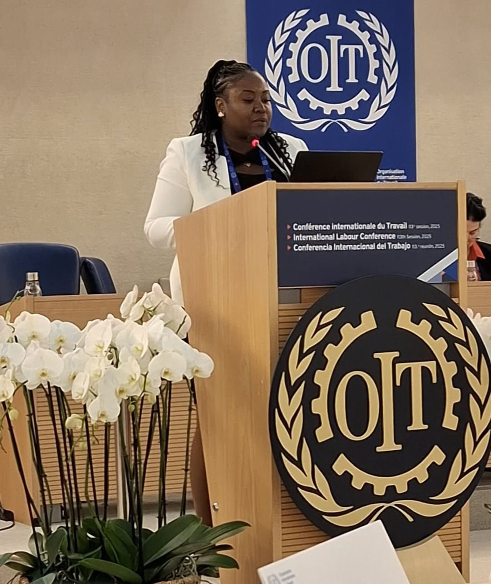 Comrade Kamisha Benjamin Represents BWU in Global Efforts to Formalise Work and Protect Workers