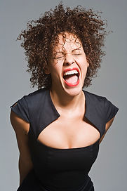 Angry woman yelling