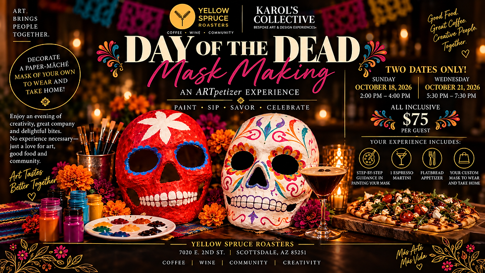 Day of the Dead Mask Decorating @ Yellow Spruce