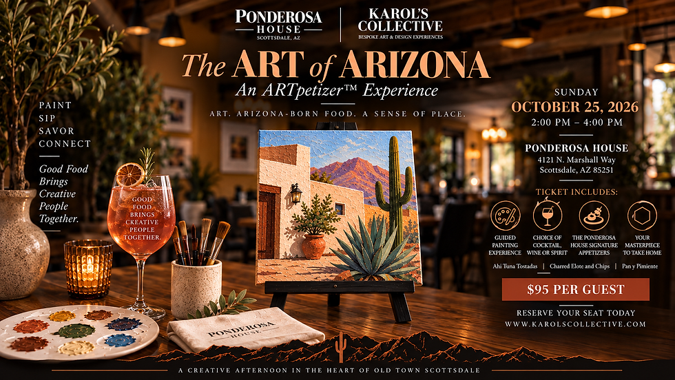 The ART of ARIZONA ARTpetizer @ The Ponderosa House
