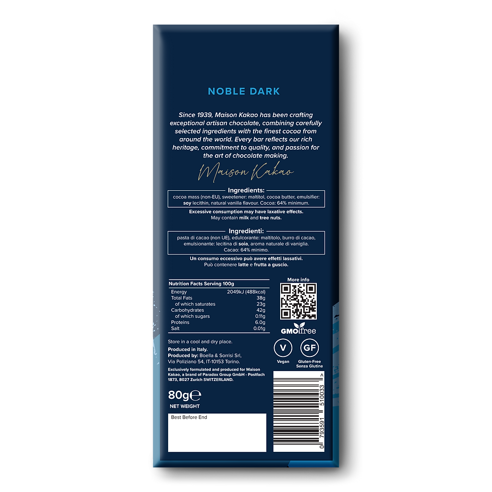 縮圖：無添加糖極致奢華純黑巧克力 64%