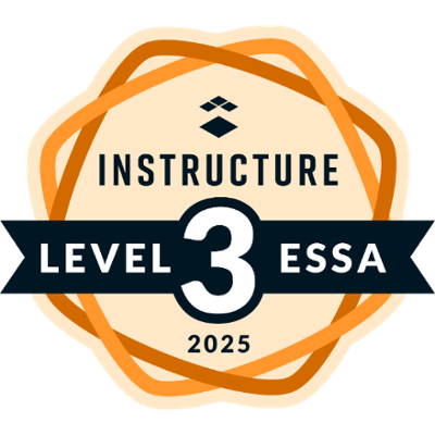 Instructure Level 3 ESSA 2025 badge