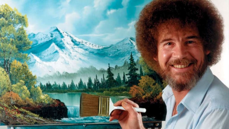 Bob Ross...how did you make an entire painting with a knife?????