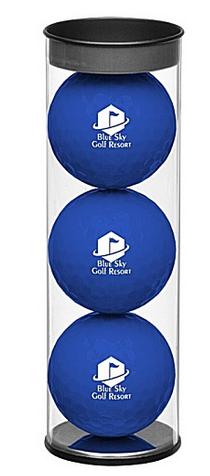 Coloured Golf Ball Tube ROYAL